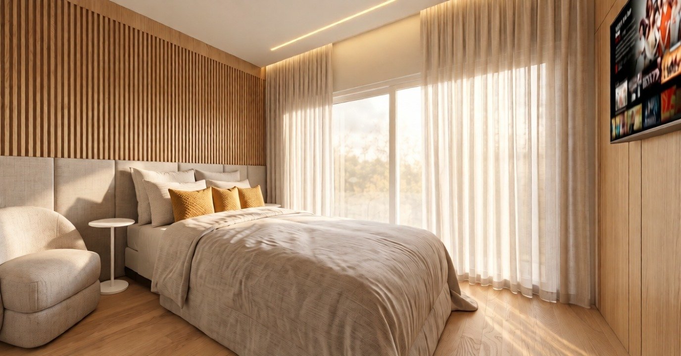 Render de quarto por Laudiene Souza — perspectiva 1
